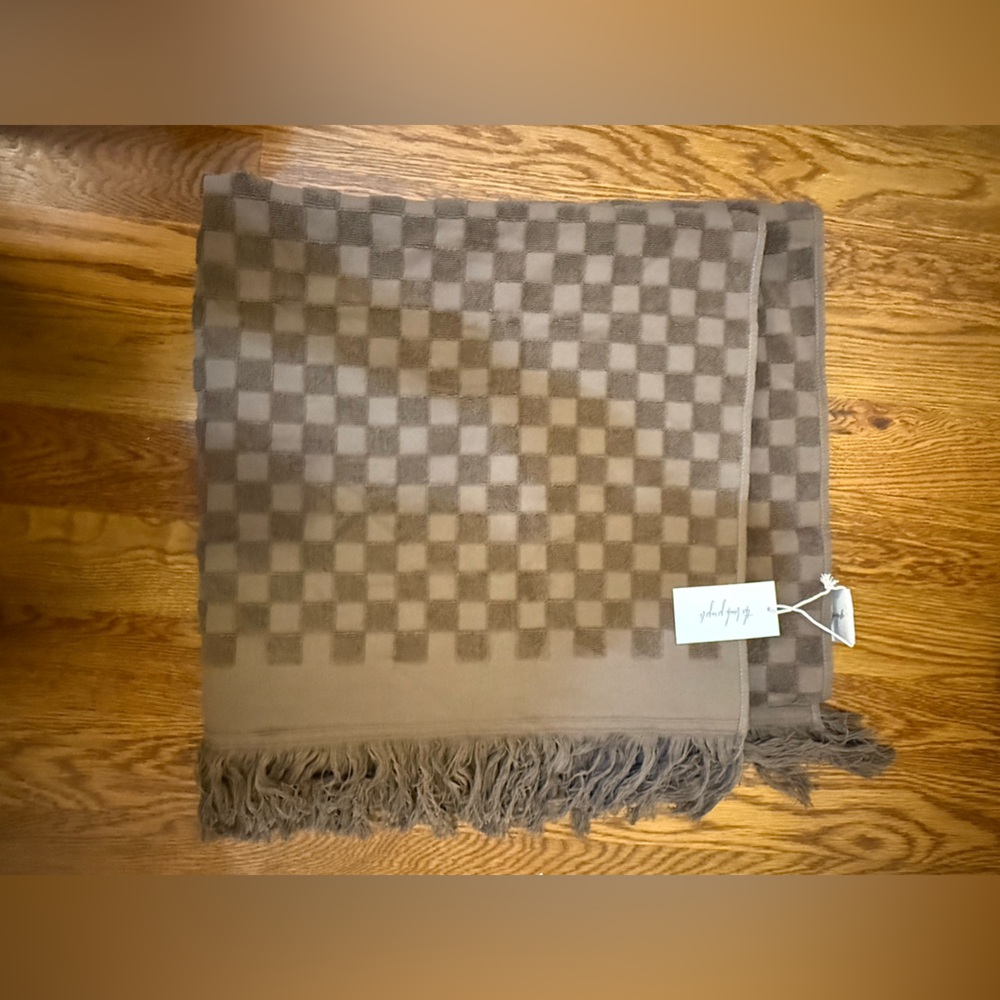 NEW WITH TAGS The Beach People Ace Beach Towel in Brown